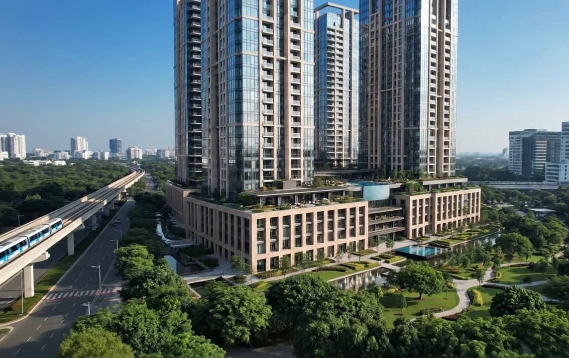Luxury residential towers in Bangalore